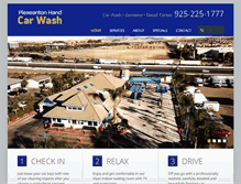 Tablet Screenshot of pleasantonhandcarwash.com